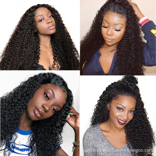 360 Lace Frontal Wig 100% Brazilian Human Hair Wigs With Baby Hair Wholesale Hot Sale Virgin Hair 360 Lace  Wigs